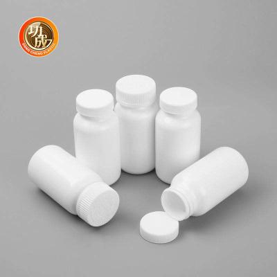 China 100ml 150ml 200ml Screw Top Pill Bottles Cylinder HDPE Medicine Storage Bottle for sale