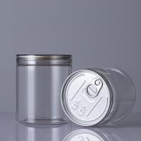 Empty Clear Candy Cookie Jar 500ml Wide Mouth Food Plastic Jars