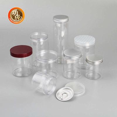 China Custom Small Plastic Food Storage Candy Cookie Jar 420ml 500ml 600ml for sale