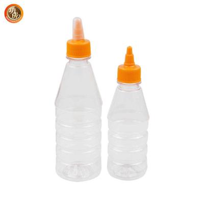 Chine Bouteille libre en plastique réutilisable de compression de condiment de la bouteille BPA de sauce à compression à vendre