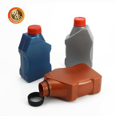 China PE Engine Oil Bottle 1000ml Screw CAP Empty Motor Oil Container for sale