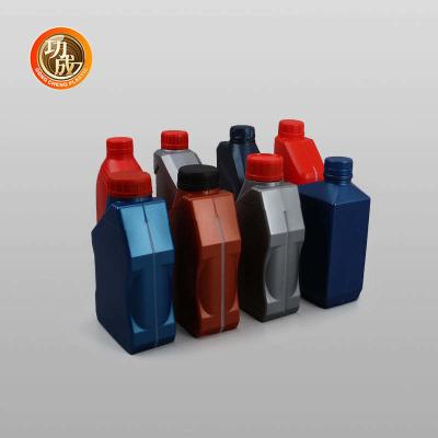 China Empty HDPE Engine Oil Packaging Bottle 1 Liter Plastic Motor Oil Container for sale