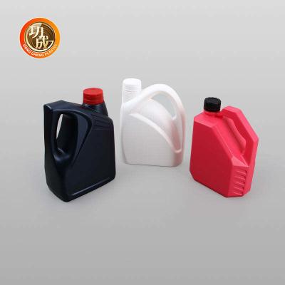 China Tight Structure Gasoline Engine Oil Bottle Navy Blue Lubricant Plastic Bottle for sale