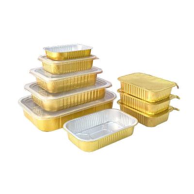 China Disposable Aluminum Foil Food Packaging Storage Container Aluminium Lunch Box for sale