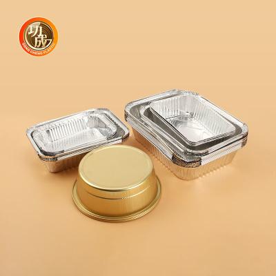 China Food Grade Aluminum Foil Container 3 Compartment To Go Containers for sale