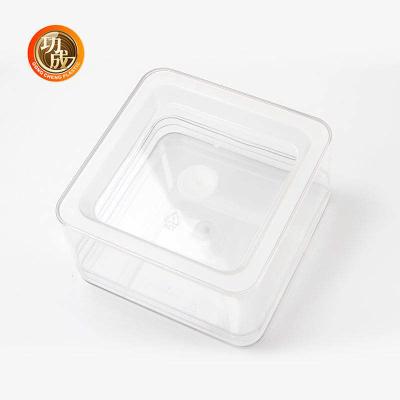 China Transparent Square Plastic Food Containers PET Plastic Box ODM for sale