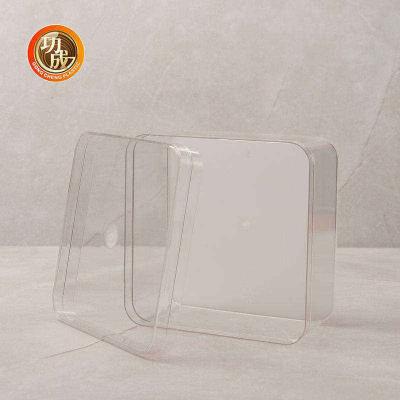 China 600ml 810ml Customize Packing Boxes Transparent Rectangular PET Food Box for sale