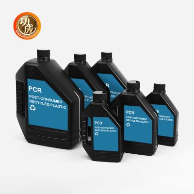China botella de aceite de motor de PCR de plástico de 500 ml vacía con tapa de tornillo en venta