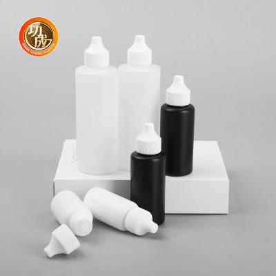 Chine Bouteille en plastique personnalisée de 30 ml, 50 ml et 120 ml avec bouchon de tournevis, bouteille de pressage avec buse à vendre