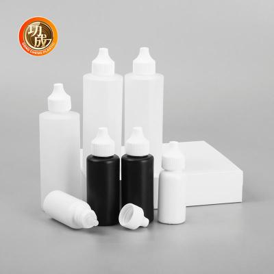 Chine 30Ml 50Ml 120Ml Teinture à l' huile pour cheveux douce Sauce à bouchon de distribution à ouverture tournante Applicateur Pe Bouteilles à comprimer en plastique à vendre