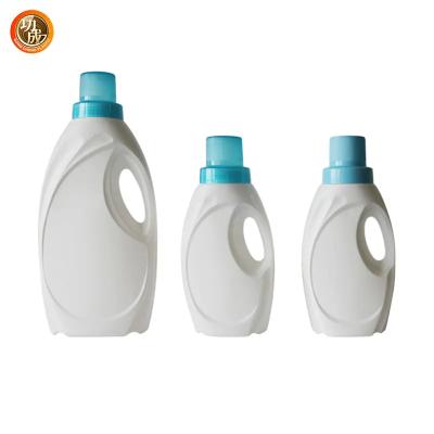 China Semi Transparent Detergent Plastic Bottles With Screw Cap for sale