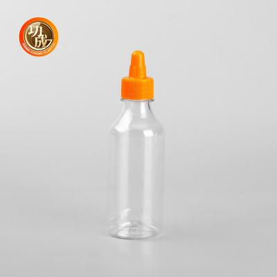China Custom Plastic Squeeze Sauce Bottle 300ml 500ml 1000ml  For Seasonings Condiments for sale