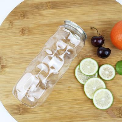 China 0.5 Liter Empty Plastic Bottles Jars With Easy Pull Cover Cold Pressed Juices for sale