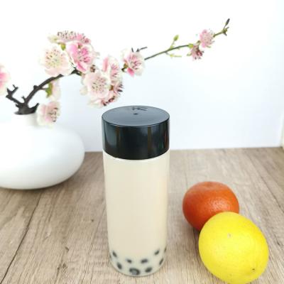 China Milk Empty 300ml PET Plastic Screw Cap Jars With Cap for sale
