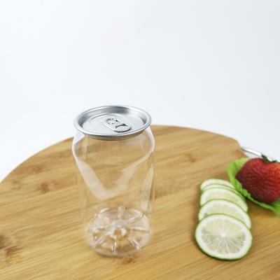 China 330ml Plastic Water Bottles Clear Cylindrical Candy Bath Salts Salad Dressing for sale