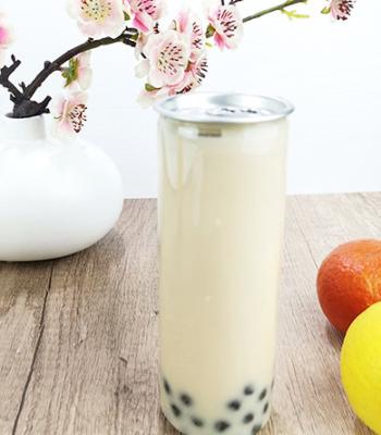 China recipientes de bebida 0.33L claros cilíndricos com chá fácil da tampa da tração à venda