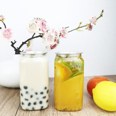 China Abierto fácil de las bebidas 0.35L conserva los envases de alimento para animales cuadrados con la cubierta fácil del tirón en venta