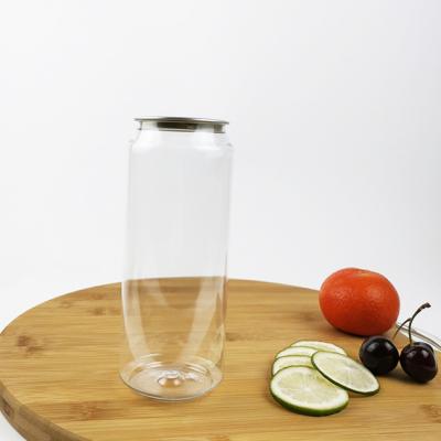 China Tea Milk Round PET Container Bottles With Easy Pull Cover Food Grade for sale
