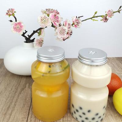 China 500ml Food Grade Disposable Drinking Bottles Ring Bucket Shape, Clear Plastic Bottles/Storage Containers with Caps for sale