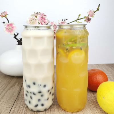 China 0.5 Liter Clear Plastic Drinking Bottles Homemade Beverages Cold Pressed Juices for sale