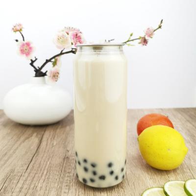 China Food Grade 500ml Plastic Disposable Drinking Bottles Round PET Container Jars for sale