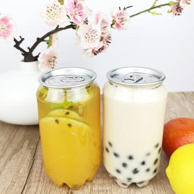 China 0.35L Cylindrical Empty Juice Bottles With Snap Lids Food Grade for sale