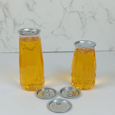 China 500ml PET Clear Plastic Bottles Diamond Shape For Storing Cereal Flour for sale