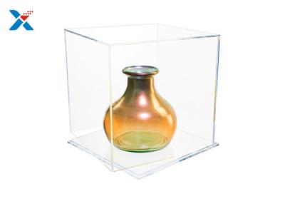 China da caixa acrílica do cubo do perspex de 3mm folha transparente da exposição da arte finala à venda