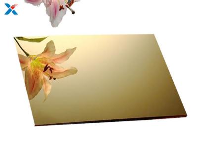 Chine panneaux en plastique de perspex de feuille acrylique d'or de 3mm pour la décoration à vendre