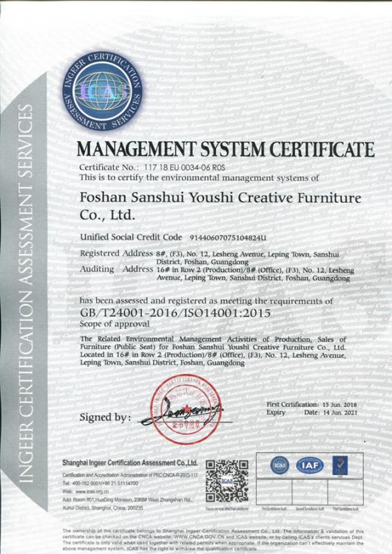 ISO - Guangzhou Usit Furniture Co., Ltd.