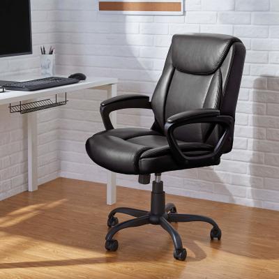 China Easy To Assemble Rotary Soft Leather Office Chair Commercial for sale