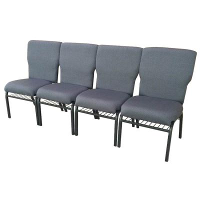 China BS5852 Church Auditorium Chairs Banquet Metal Iron Conference Training Chair With Grid Bracket for sale