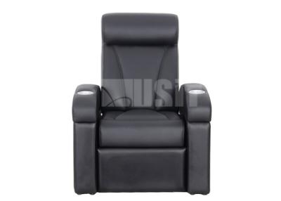 China Padded Upholstery Theater Seating Furniture , Single Recliner Chair High Strength Structure for sale