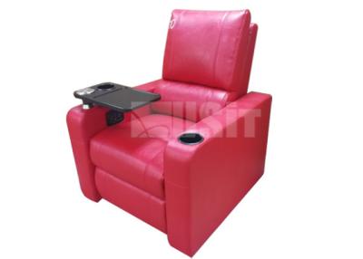 China Corner Sofa Theater Room Seating , Electric Recliner Chair With Rotary Tray Table for sale