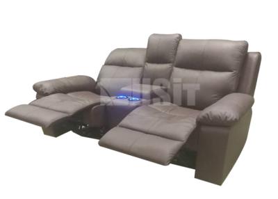 China Luxury Home Cinema Seating Folded Type With Refrigerated Drinks Holders for sale