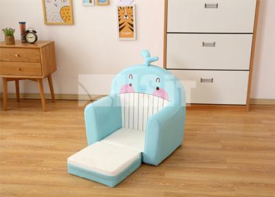 China USIT Kid's Furniture 2 In 1 Flip Open Children Sofa - Blue Little Dolphin for sale