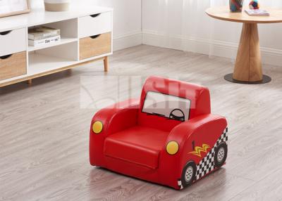 China Cartoon Car Design Toddler Flip Open Sofa For Living Room And Kindergarten for sale