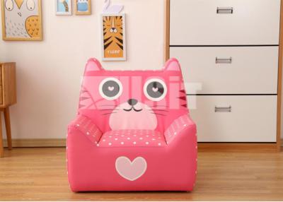 China PVC Leather Childrens Sofa Chair Furniture Cute Kitty Shape For Watching TV for sale
