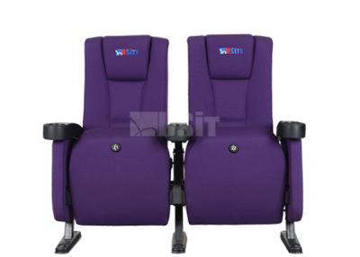 China Fireproof Armed Roll Up Auditorium Theater Chairs High Back Theater Furniture for sale