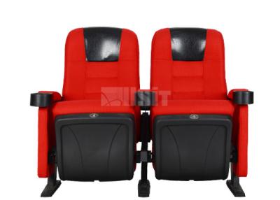 China Black PU Headrest Theater Room Seating , Theater Seating Furniture Modern Style for sale