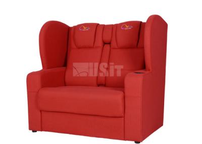 China Two Seaters Home Theater Seating Lifetime Smooth Operation For Couple for sale