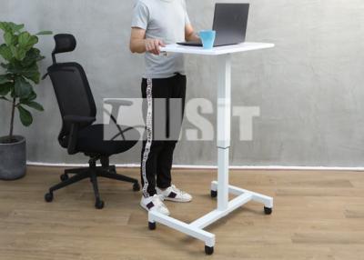 China Gas Spring Hydraulic Height Adjustable Laptop Standing Desk Single Leg for sale