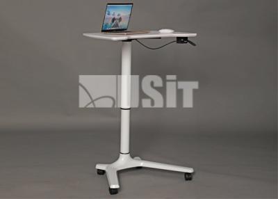 China Metal Hand Lift Stand Adjustable Height Office Writing Desk for sale