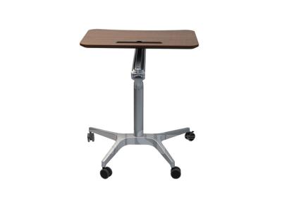 China Hydraulic Gas Lift Laptop Movable Height Adjustable Standing Desk for sale