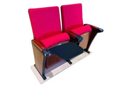 China Pink Wood Padded Conference Hall Chairs For Meeting Room for sale