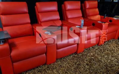 China Reposacabezas eléctrico de Seat doble Sofa Recliner Chair With Powered en venta