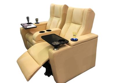 China Entertainment 3 Seater Metal Base Movie Recliners for sale