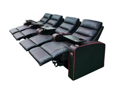 China Black Adjustable Footrest Padded Recliner Seat For Living Room for sale