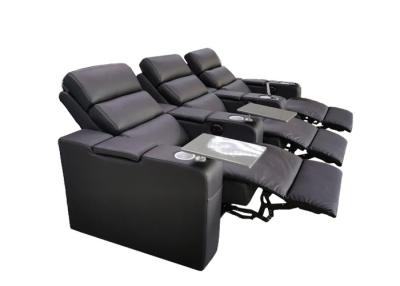 China Home Theater Recliner Seats With Swivel Tray Tables for sale