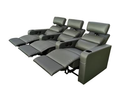 China Natural Leather Recliner Adjustable Theater Seating for sale